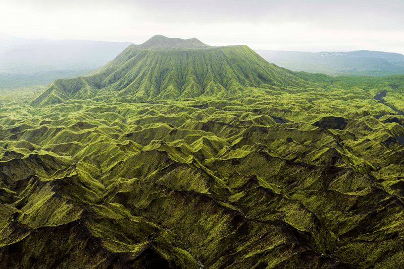 Ambrym, an island of Vanuatu, has two active volcanoes - Benbow and Marum.