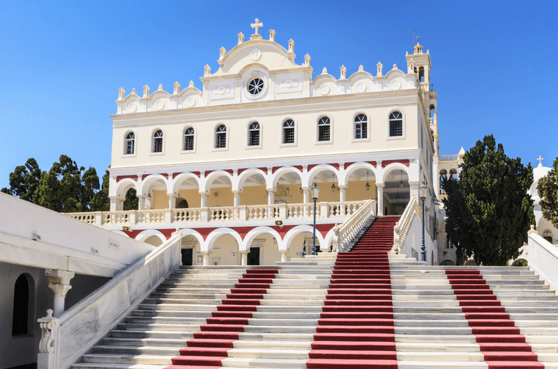 DNGW2M Tinos Church of Panagia Evangelistria, Tinos Town, Tinos Island, Cyclades, Greece