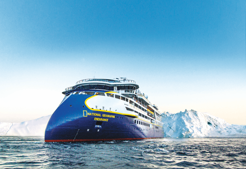 National Geographic Endurance at Sea trials Feb 17, 2020.
