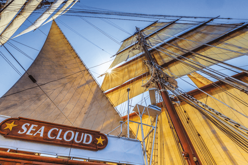 Ship Sea Cloud, Mediterranean, Greece