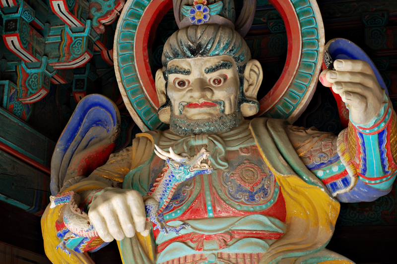 Deity at Bulguksa Temple, Tohamsan  Mountian, North Gyeongsang, South Korea