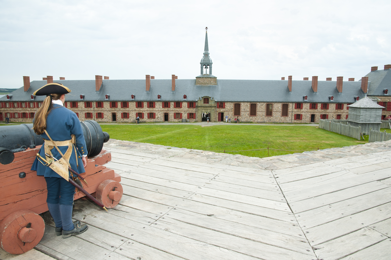 Reenactment at Fort Louisbourg, Nova Scotia - Canada
