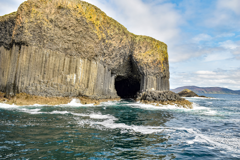 Fingal's Cave is a sea cave on the uninhabited island of Staffa, Inner Hebrides, Scotland