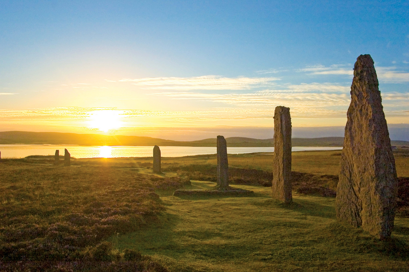 Sunrise at the Ring of Brodgar, Orkney Islands, Scotland