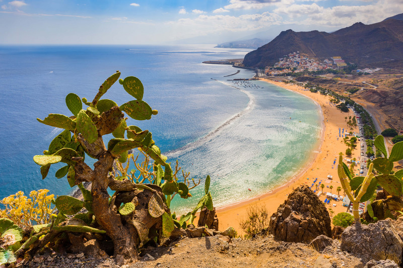 Wonderful view from Mirador Las Teresitas. Tenerife. Canary Islands, Spain
