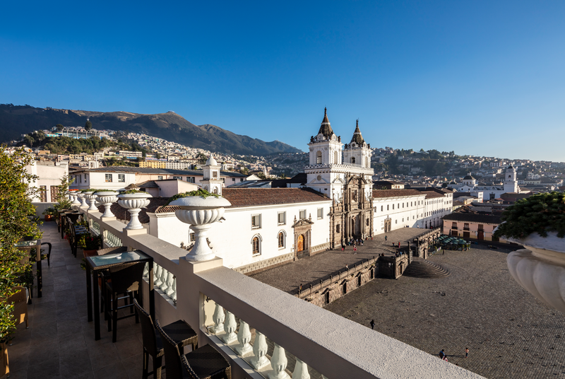 A view  of Casa Gangotena.
A Boutique Hotel situated in the heart of Quito’s Old Town.