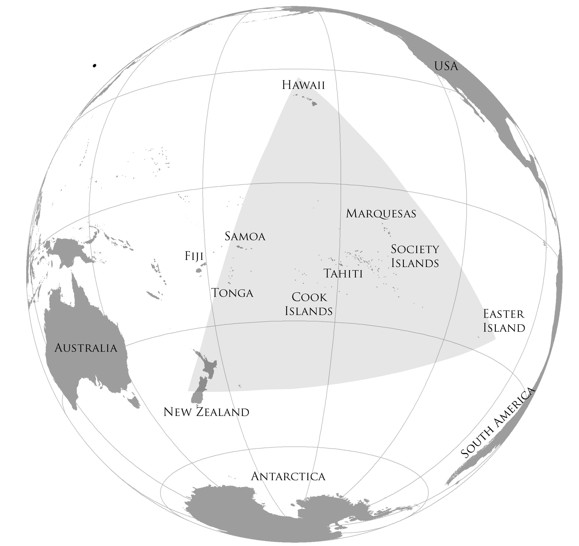 Map of Polynesia