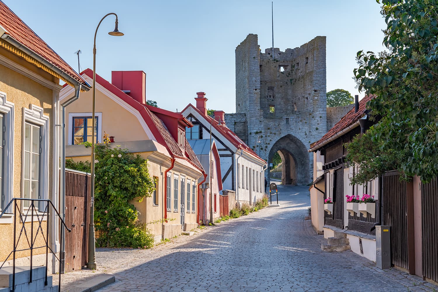 Visby's quiet neighborhoods.