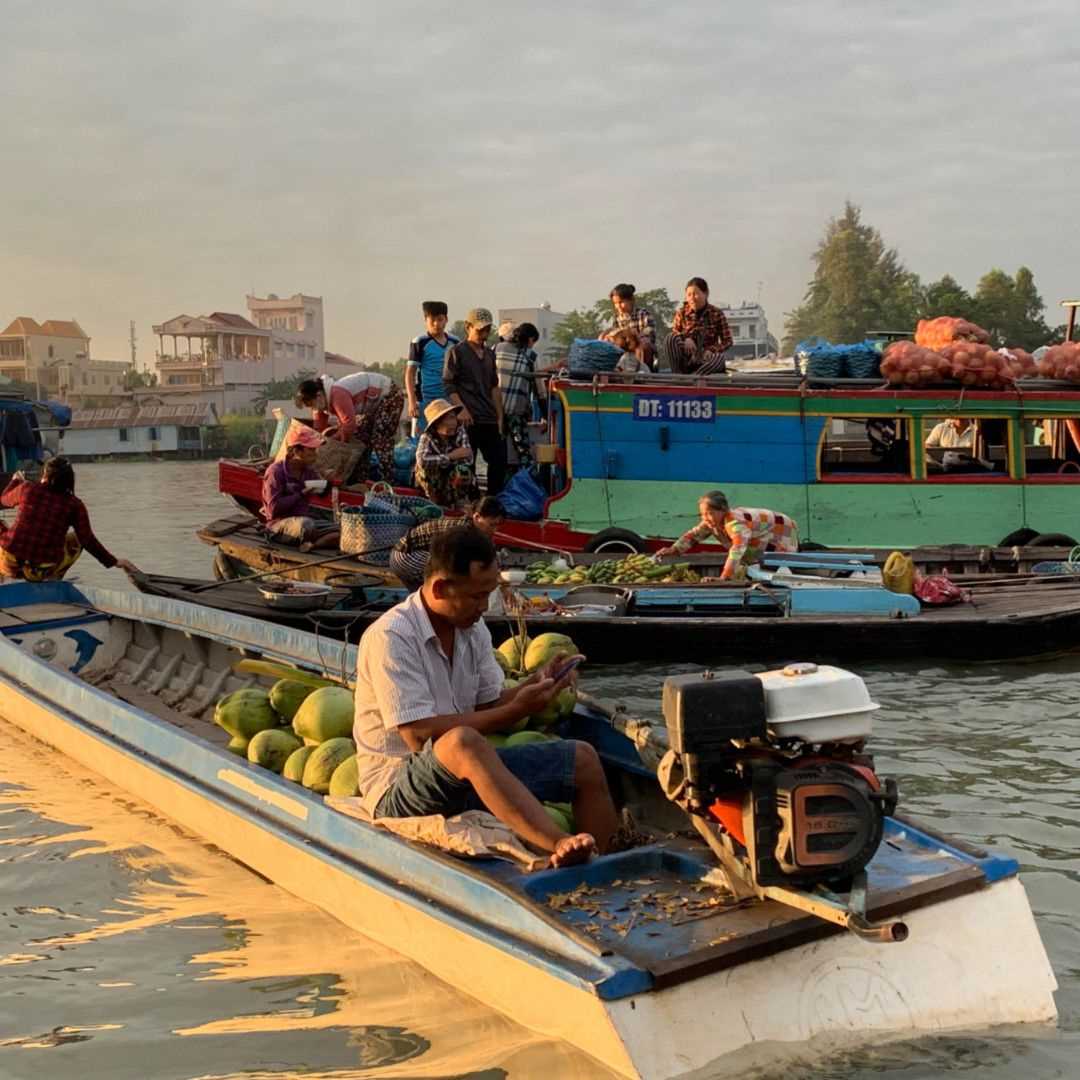 Chau Doc and Tan Chau Canal to Cambodia