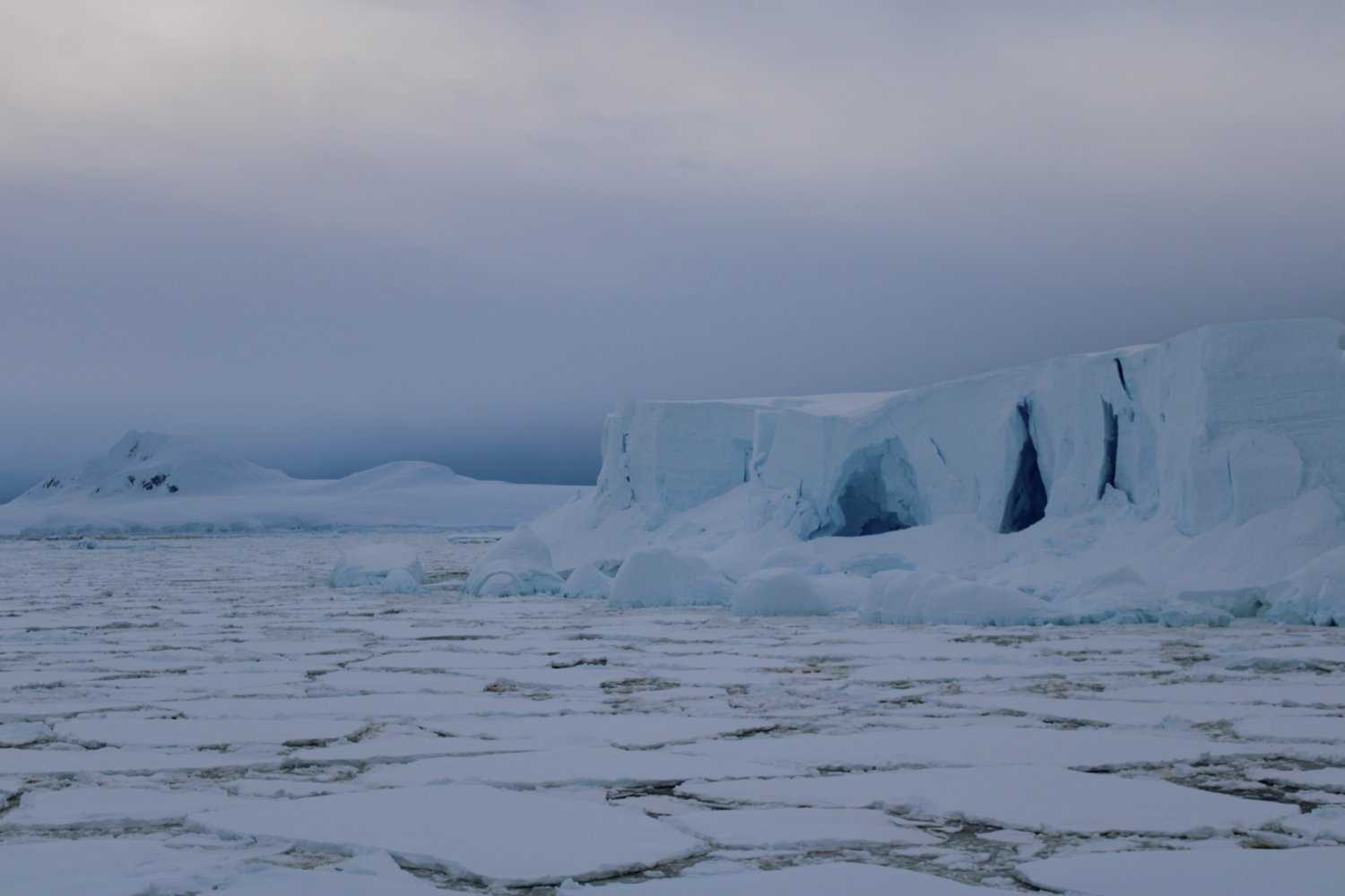 iceberg and sea ice