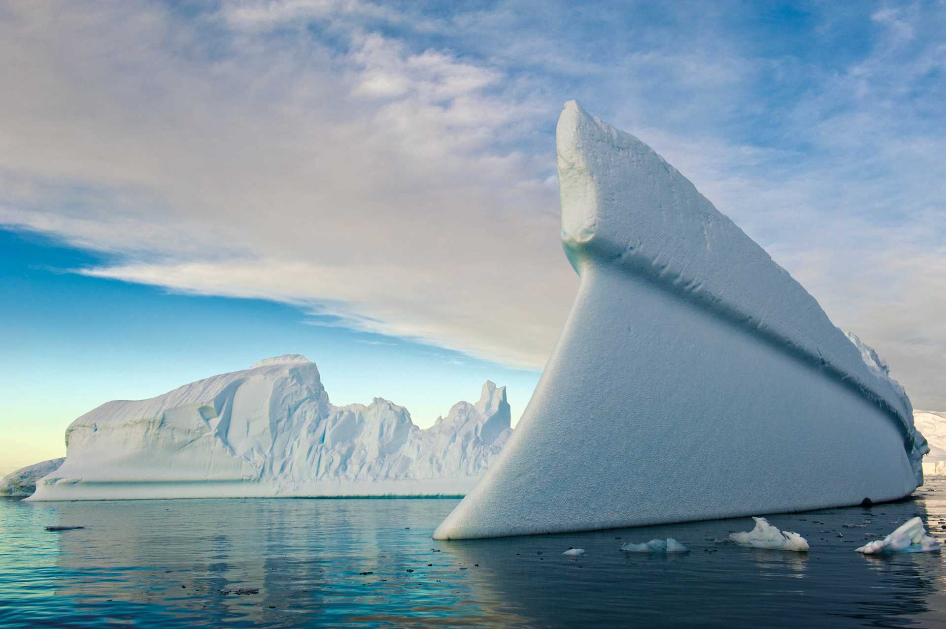 Icebergs in Lindblad Cove, Antarctica