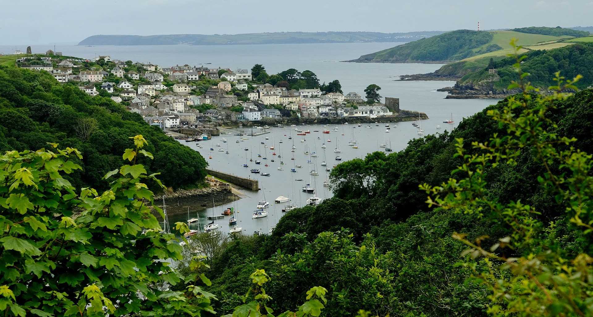 view of fowey harbor