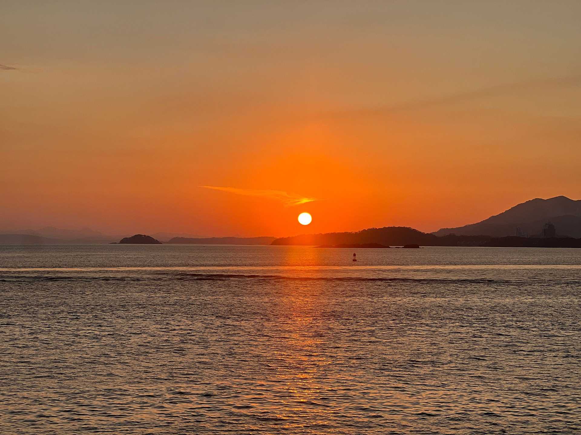 sunrise over water