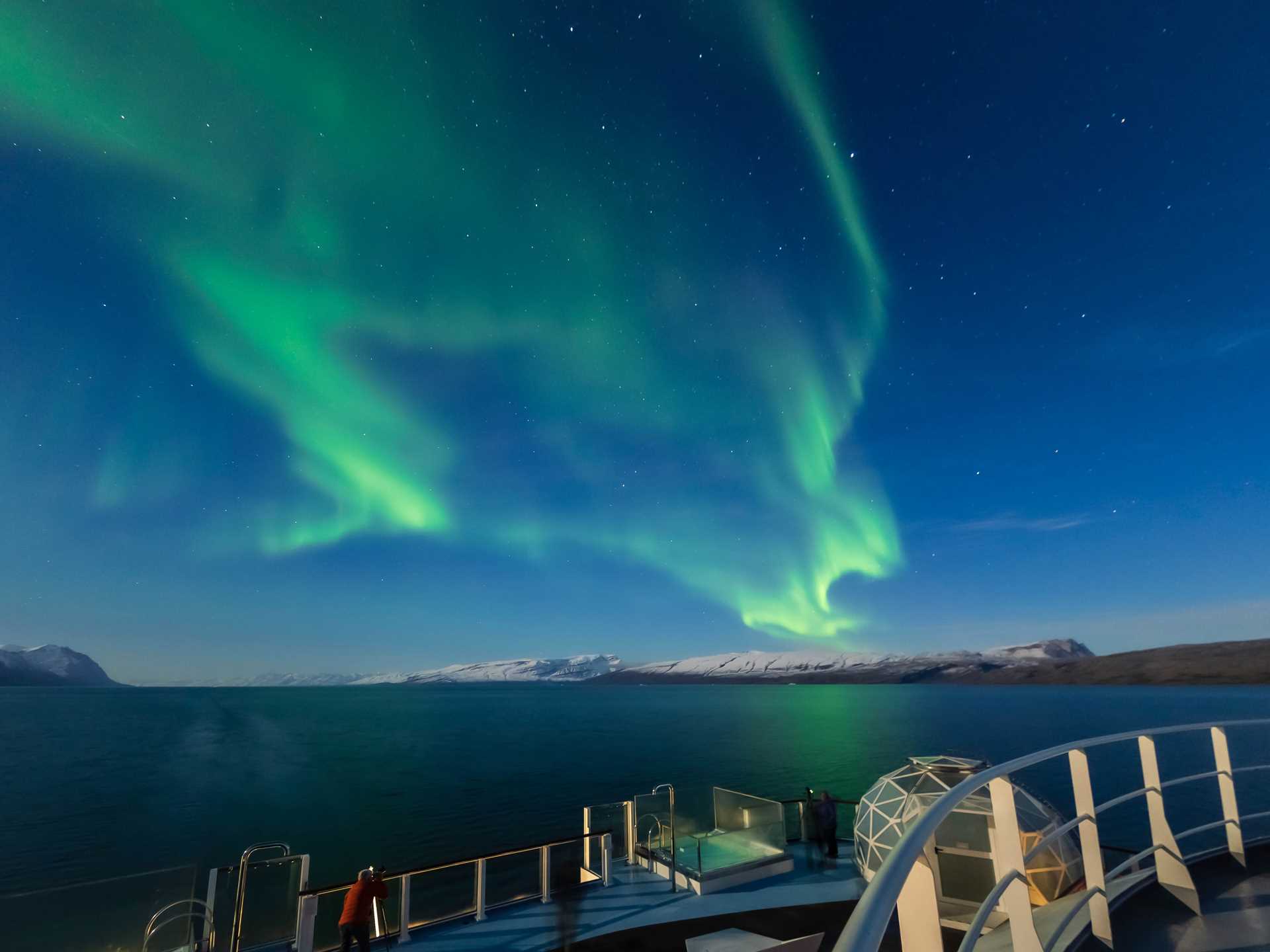 Northern lights from the National Geographic Endurance